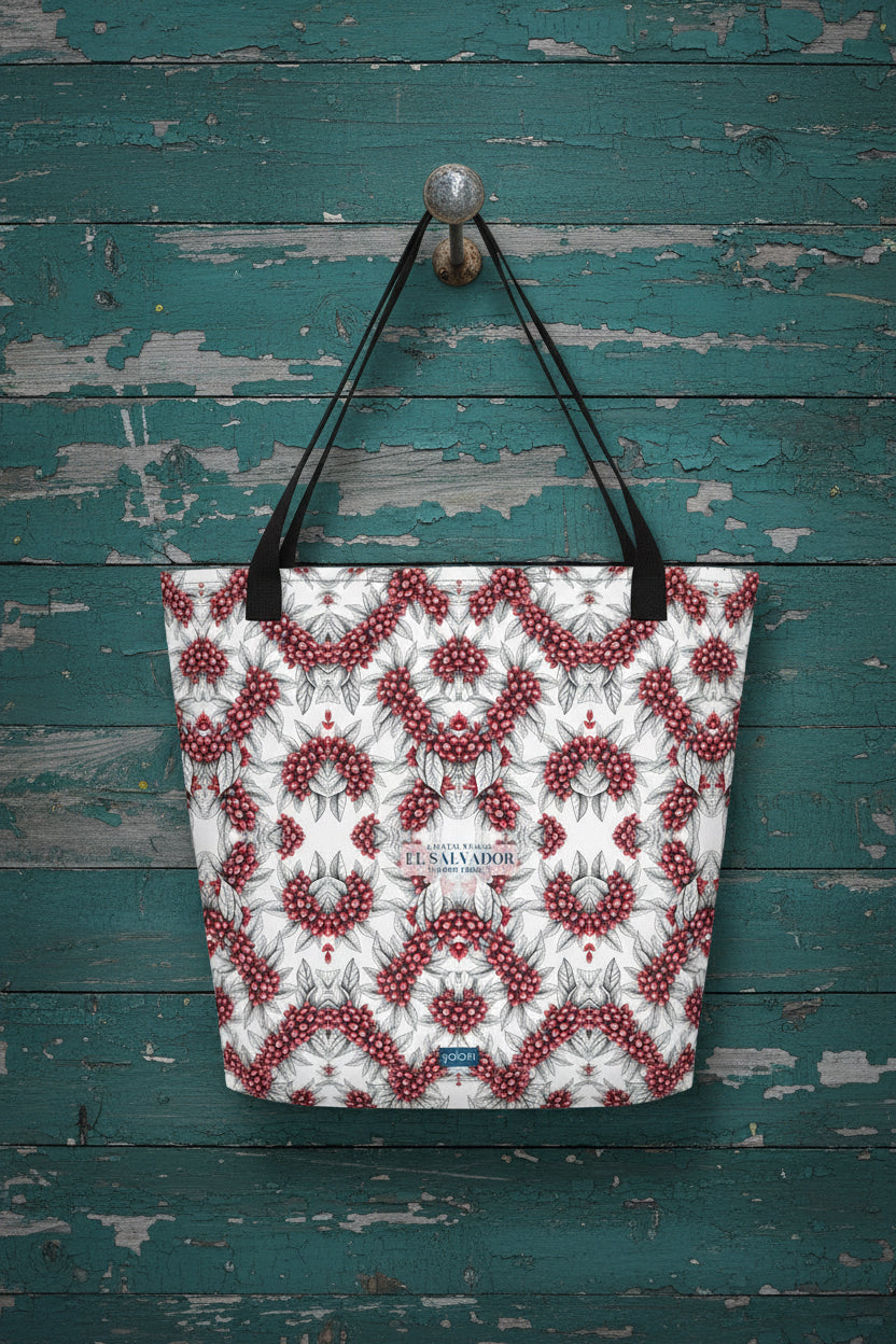 Pura Uva Tote Bag - Cafetal Mágico Large with Inside Pocket | Yolotti