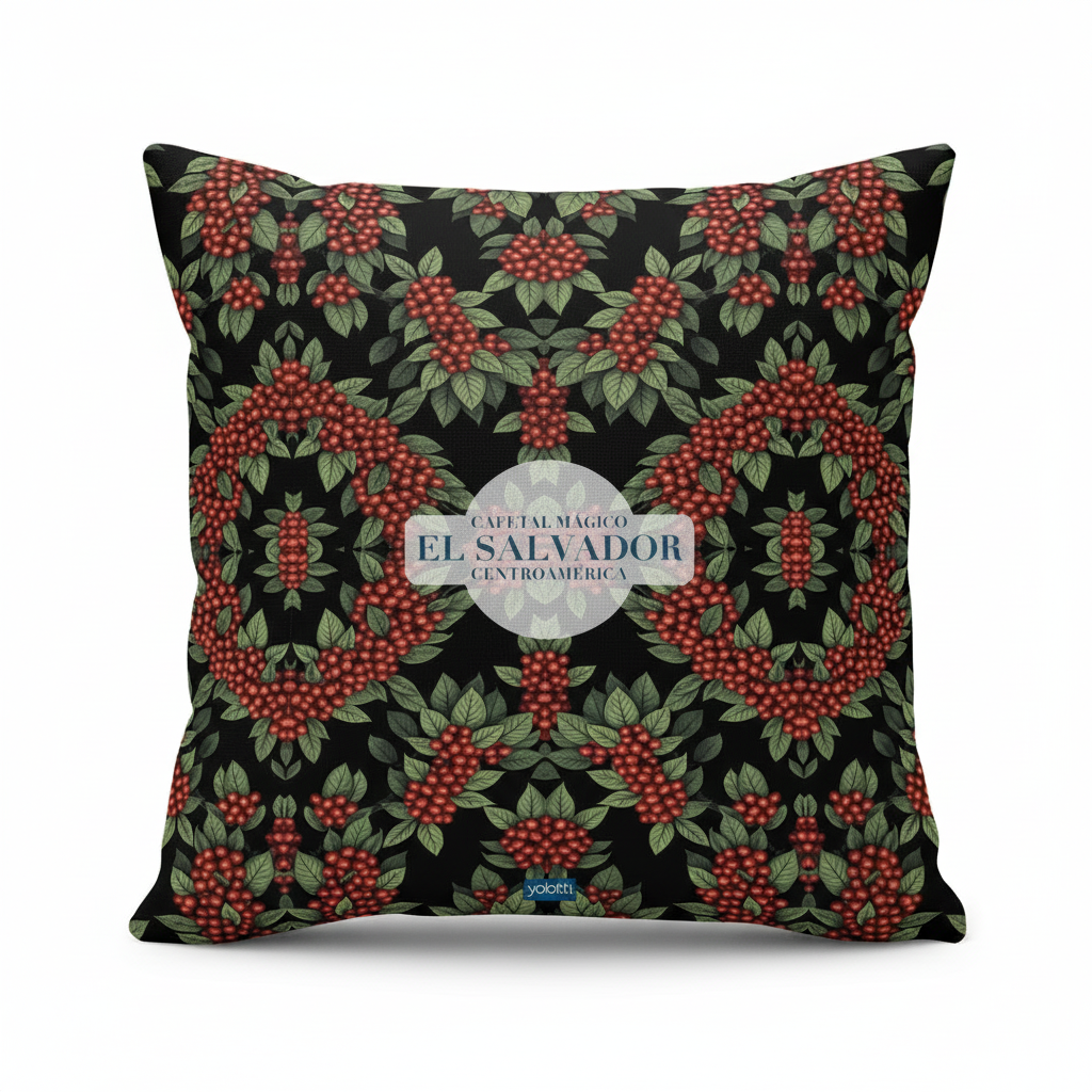 Dark Night Pillow - Cafetal Mágico Premium 18x18 with Insert | Yolotti