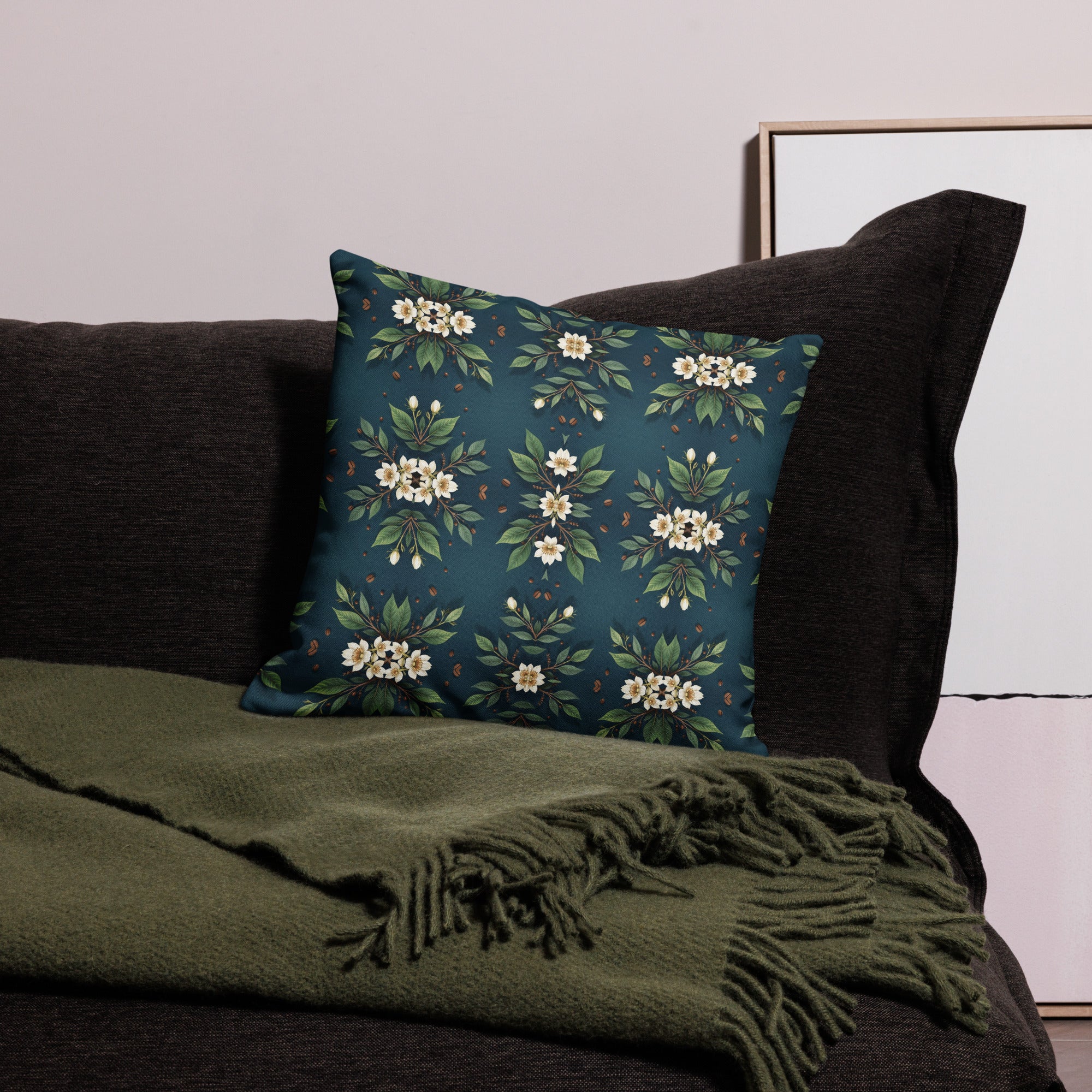 Azahar Pillow - Cafetal Mágico Premium 18x18 with Insert | Yolotti